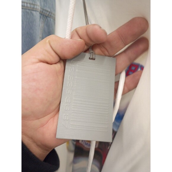 VETEMENTS 22SS Back to the Future Front Logo Print Long Sleeve Shirt Hood white - Picture 8 of 10